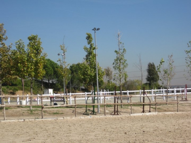 Nuestro circuito para practicar con los caballos